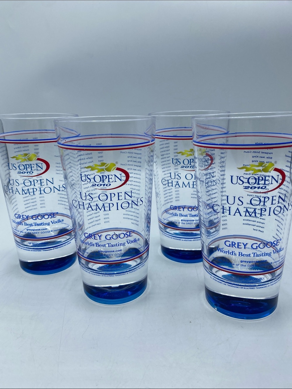 US Open Champions Grey Goose Plastic Cups Souvenir 6" Cup 2010 Vodka Honey 4